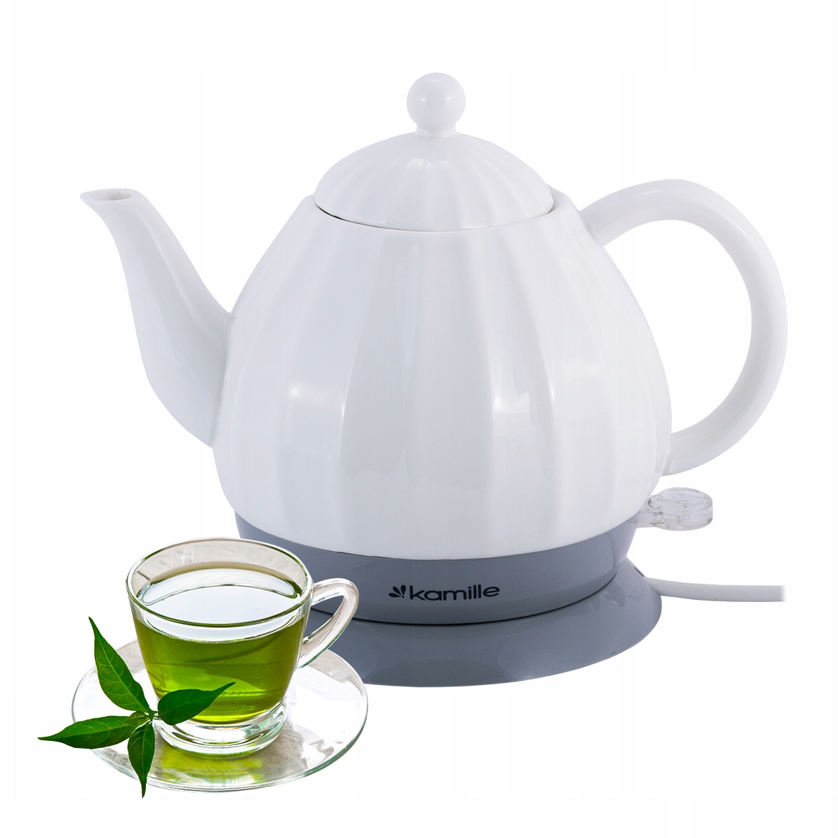 Kamille KM1726 rýchlovarná kanvica 1200 W 1,2 l biela